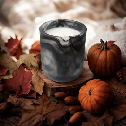 Frosted Black Swirl Tumbler